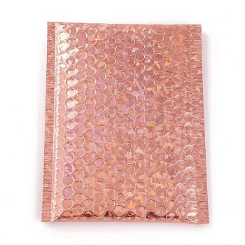 Laser Film Package Bags, Bubble Mailer, Padded Envelopes, Rectangle, PeachPuff, 24x15x0.6cm