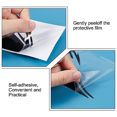 3 Sheets 3 Style Peeking Monster Plastic Waterproof Peeking Monster Stickers(STIC-GF0001-07)-4