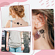 Gorgecraft 12 листы 6 стильный крутой сексуальный боди-арт съемные временные татуировки бумажные наклейки(DIY-GF0007-12)-7