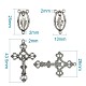 Rosary Cross and Center Sets for Rosary Bead Necklace Making(TIBEP-TA0002-14AS)-2