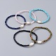 Perles naturelles et synthétiques étirer bracelets(BJEW-JB04676)-1