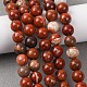 Natural Red Jasper Bead Strands(G-R193-11-8mm)-4