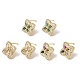 Brass Micro Pave Cubic Zirconia Stud Earrings(KK-CBA8324-25G)-1
