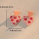 Acrylic Dangle Stud Earrings(FS-WG1A271-01)-3