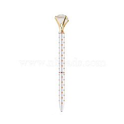 Plastic Diamond Painting Point Drill Pen, Polka Dot Pattern, Diamond Painting Tools, with Diamond Ornament, WhiteSmoke, 135x9~24mm(DIAM-PW0001-023A)