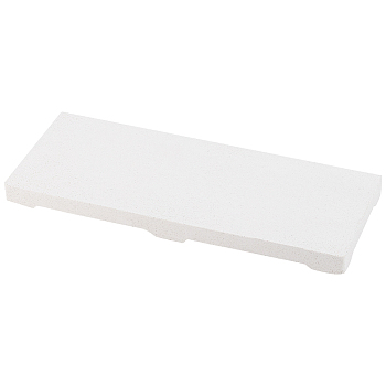 Heat-resistant Quartz Board, Honeycomb Plate, Rectangle, WhiteSmoke, 28.6x11.25x2cm