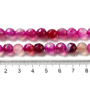 Chapelets de perles d'agate naturelle(G-H1593-8mm-1)-2