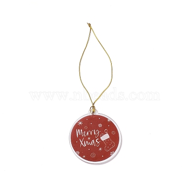 Décoration pendentif en acrylique sur le thème de Noël(HJEW-G021-01C)-2