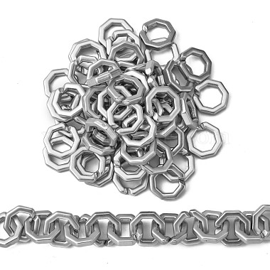 Silver Octagon Acrylic Quick Link Connectors