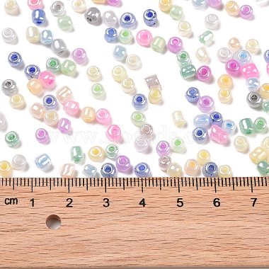 Opaque Colours Luster Glass Seed Beads(SEED-A030-11C)-3