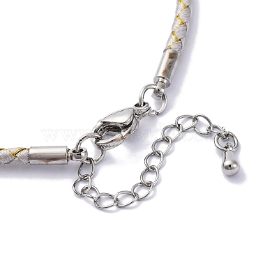 Polyester Cord Braided Bracelet Makings(MAK-Z003-01P-15)-3