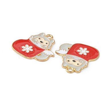 Christmas Alloy Enamel Pendants(ENAM-D047-07G-06)-3