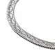 304 Stainless Steel Herringbone Chain Necklace(NJEW-D045-11P)-3