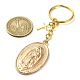 Oval with Virgin Mary Alloy Keychain(KEYC-JKC00722)-3