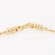 Brass Wheat Chain Bracelet Making(MAK-I014-01G)-2