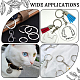 120Pcs 2 Styles Iron Split Key Rings(FIND-SC0013-32P)-5