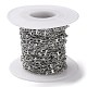 304 Stainless Steel Dapped Oval Link Chains(CHS-G027-01P)-3