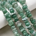 Natural Green Aventurine Beads Strands, Nuggets, 8~17.5x7~14x2~5mm, Hole: 0.8mm, 15.55~15.94''(39.5~40.5cm)(G-A285-A03-01)