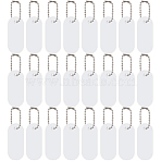 40Pcs Iron Ball Chains for Price Tag Chains, with 40Pcs Acrylic Pendants, Clear, 7.7x0.3x0.3cm(FIND-SC0015-06)