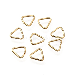 304 Stainless Steel Adjuster Triangle Buckles, Quick Link Connector, Fit for Top Drilled Beads, Webbing, Strapping Bags, Real 18K Gold Plated, 6x6x0.7mm, Inner Diameter: 5.5x5mm(STAS-F311-11G-01)