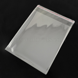 OPP Cellophane Bags, Rectangle, Clear, 24x18cm, Unilateral Thickness: 0.035mm, Inner Measure: 20.5x18cm(OPC-R012-09)