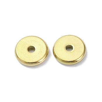 201 Stainless Steel Bead, Flat Round, Golden, 10x2mm, Hole: 1.6mm