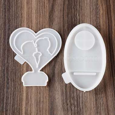 Heart Candle Holder DIY Silicone Molds(SIL-F007-12D)-2