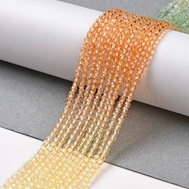 brins de perles de verre de couleur dégradé transparent(GLAA-G101-2mm-08)-3