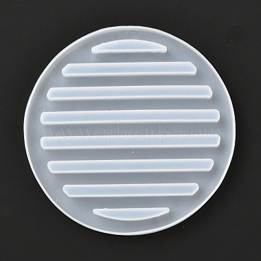 Flat Round Silicone Cup Mat Molds(DIY-I065-06)-2