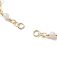 Brass & Natural Morganite Handmade Beaded Link Chain Bracelet Making(AJEW-JB01150-39)-2