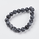 Natural Snowflake Obsidian Beads Strands(G-G515-10mm-01)-2
