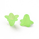 Green Frosted Transparent Acrylic Flower Beads(X-PLF018-05)-5