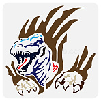 PET Hollow Out Drawing Painting Stencils, for DIY Scrapbook, Photo Album, Dinosaur, 30x30cm(DIY-WH0391-0946)