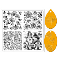 Silicone Clay Texture Mat, Clay Modeling Pattern Pad, Leaf, 140x140x3mm(AJEW-WH0447-002)