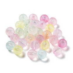 Transparent Acrylic Beads, Round, Mixed Color, 10mm, Hole: 2mm, about 950pcs/500g(OACR-Z013-39)
