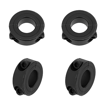 Aluminum Alloy Diaphragm Rings, Fixed Ring, Retainer Ring, Bearing Accessories, Electrophoresis Black, 42x15mm, Inner Diameter: 22mm
