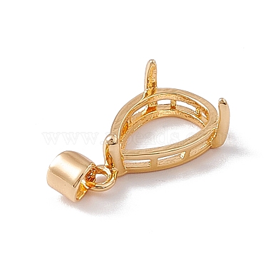 Brass Pendant Cabochon Settings(KK-E066-02G-02)-3