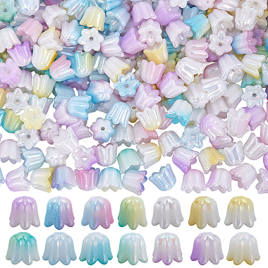 280Pcs 7 Colors Iridescent Plating Acrylic Beads(MACR-SP0001-87)-1