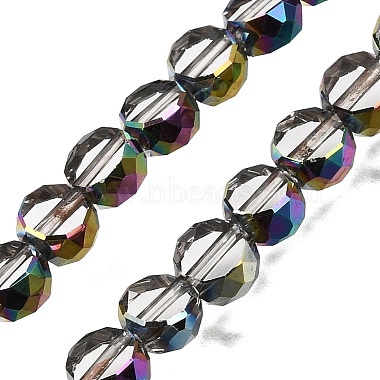 Electroplated Transparent Glass Beads Strands(GL-CBA98F0-06B-03)-1