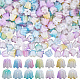 280Pcs 7 Colors Iridescent Plating Acrylic Beads(MACR-SP0001-87)-1