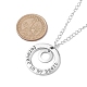 201 Stainless Steel and Alloy Round with Word Forest In My Heart Pendant Necklace(NJEW-JN04697-01)-4