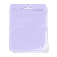 Rectangle Plastic Zip Lock Gift Bags, with Transparence Windows Resealable Bags, Lilac, 13x10x0.15cm, Unilateral Thickness: 2.5 Mil(0.065mm)(OPP-B006-02D-03)