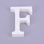 Wooden Letter Ornaments, or Wedding, Birthday, Party, Home Decor, Letter.F, Letter.F: 79x53x12mm(WOOD-WH0103-06F)