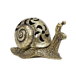 Alloy Incense Burners, Snail Incense Stick Holders, Home Office Teahouse Zen Buddhist Supplies, Antique Bronze, 61x31mm(PW-WG21511-01)