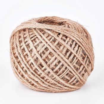 Jute Cord, Jute String, Jute Twine, for Jewelry Making, Tan, 1.5mm, about 43.74 yards(40m)/roll