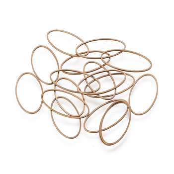 Nickel Free Brass Linking Rings, Oval, Antique Bronze, 16x30x1mm