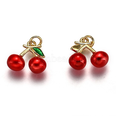 Brass Enamel Charms(KK-B026-13G-01)-2