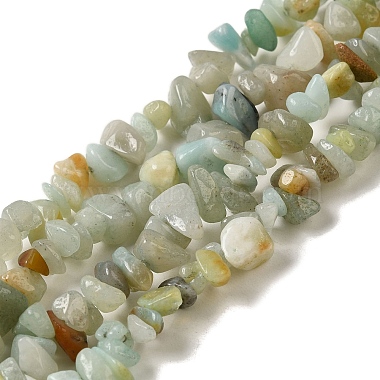 Brins de perles d'amazonite de fleurs naturelles(G-M205-12-01)-2