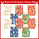 10Pcs 5 Colors Christmas Theme Cloth Printed Storage Bags(ABAG-YW0001-16)-3