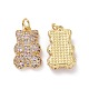 Brass Micro Pave Cubic Zirconia Pendants(ZIRC-F134-23G-04)-1